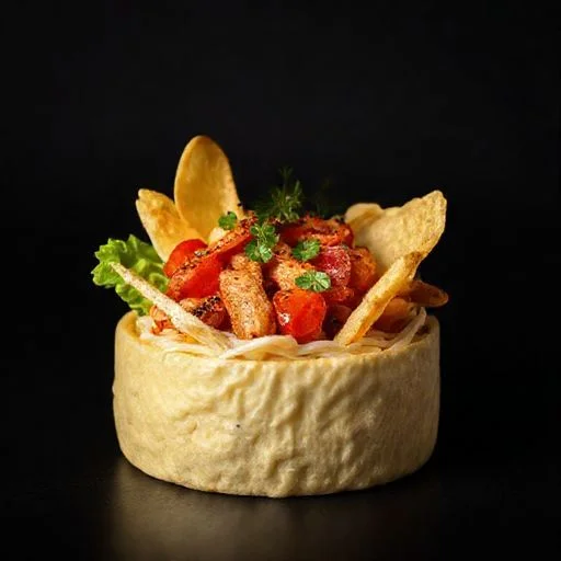 Close-up of freshly baked artisan bread
