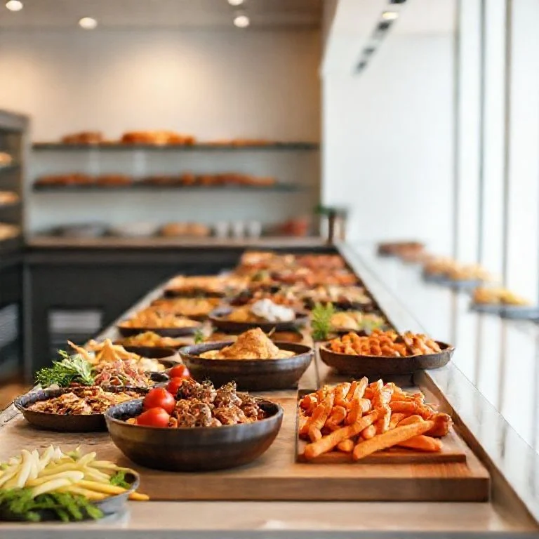 Vibrant, geometrically plated vegan Buddha bowl, Image 4